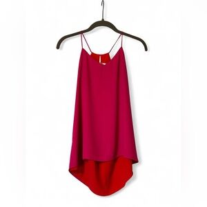 Express Reversible Tank Top in Pink & Orange size XS